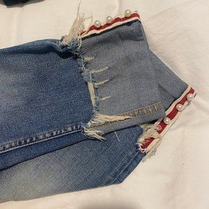 Zara jeans with pearls